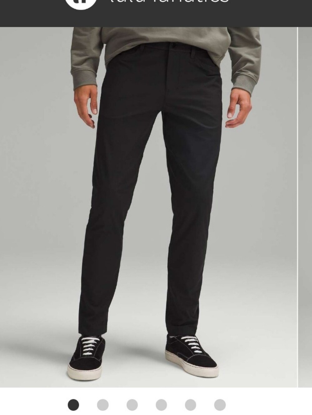 Lululemon Men's Black Slim Fit ABC Commission Pants Size 44